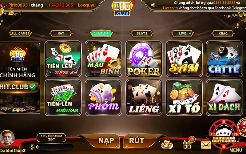 Ưu điểm của Hitclub khi chơi game bài đổi thưởng