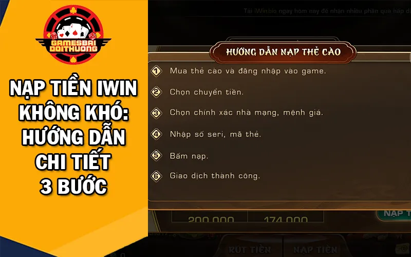 Nạp tiền Iwin không khó