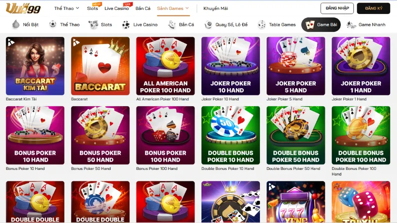 Casino trực tuyến Vua99 – Sòng bạc chuẩn quốc tế ngay tại nhà